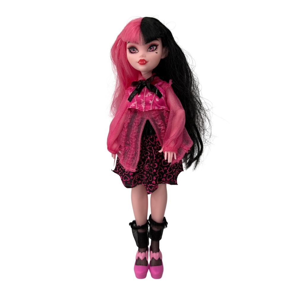 Monster High Draculaura Doll G3 Pink Black Hair Articulated Fashion Doll Mattel